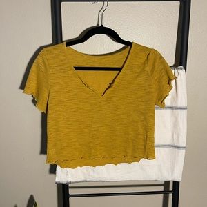 Yellow Crop Top